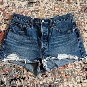 Levi’s Distressed Denim Shorts